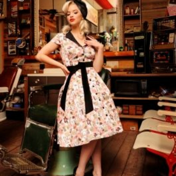 Collette Squirrel Print Dress - Picture 3 of 5